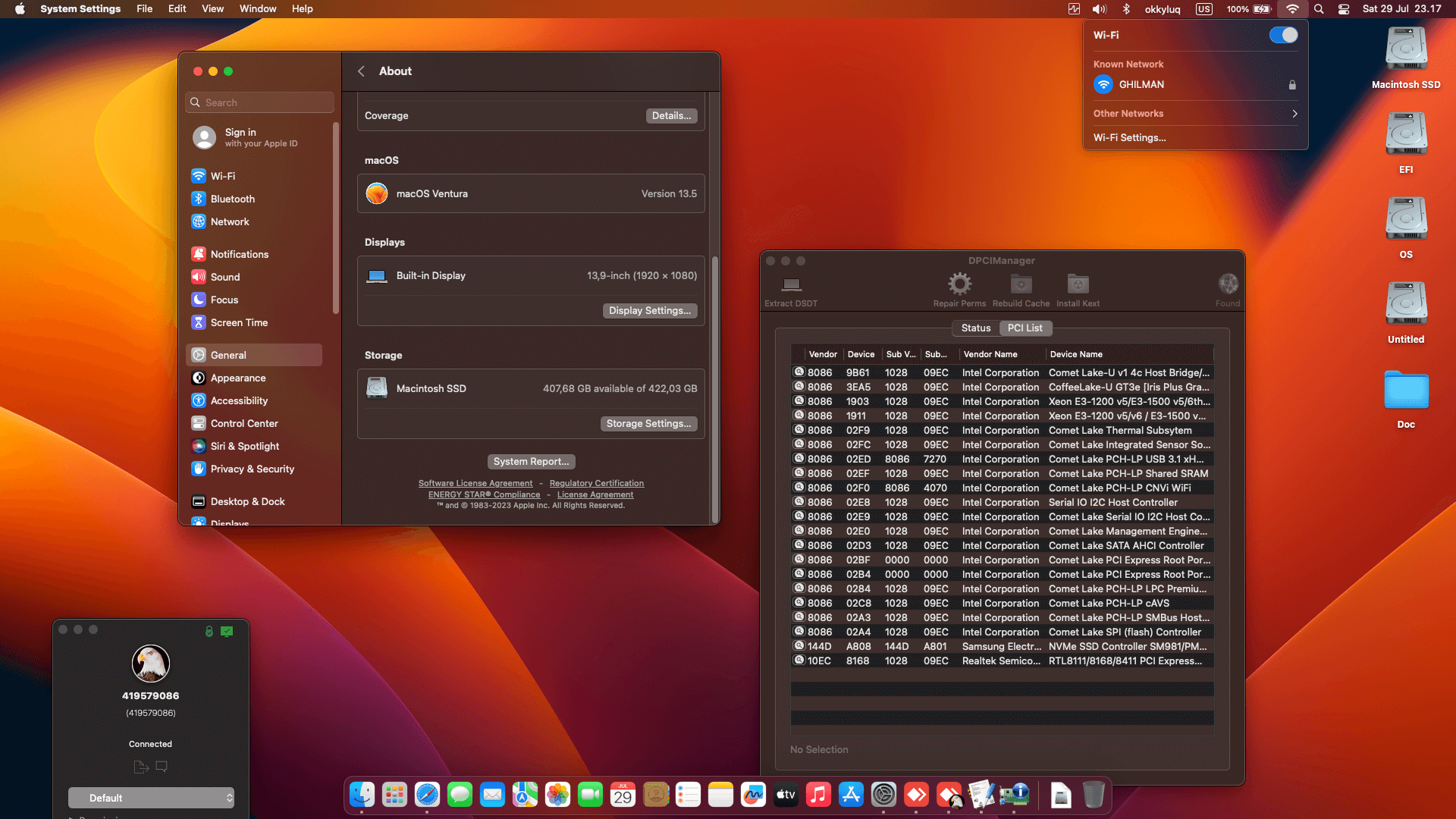 Dell Latitude 3410 [Cometlake   Intel UHD 10Th Gen + I2C]   OpenCore 1